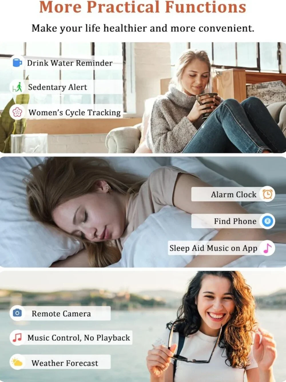44mm Smartwatch with Alexa, Waterproof Fitness Tracker, Heart Rate & Sleep